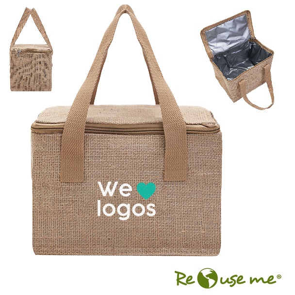 Cooler Bags Yute 5 L - ReUseMe - Logo GRATIS !