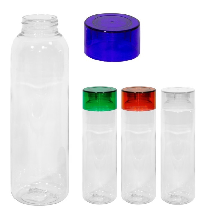 Botella plastica HAWAII 600ml tapa cilindrica